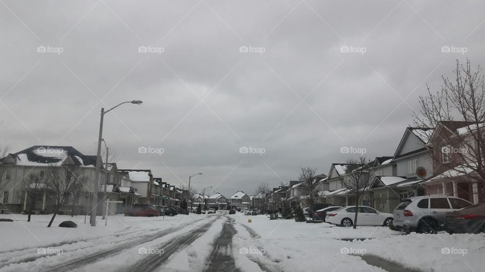 snow storm in Canada