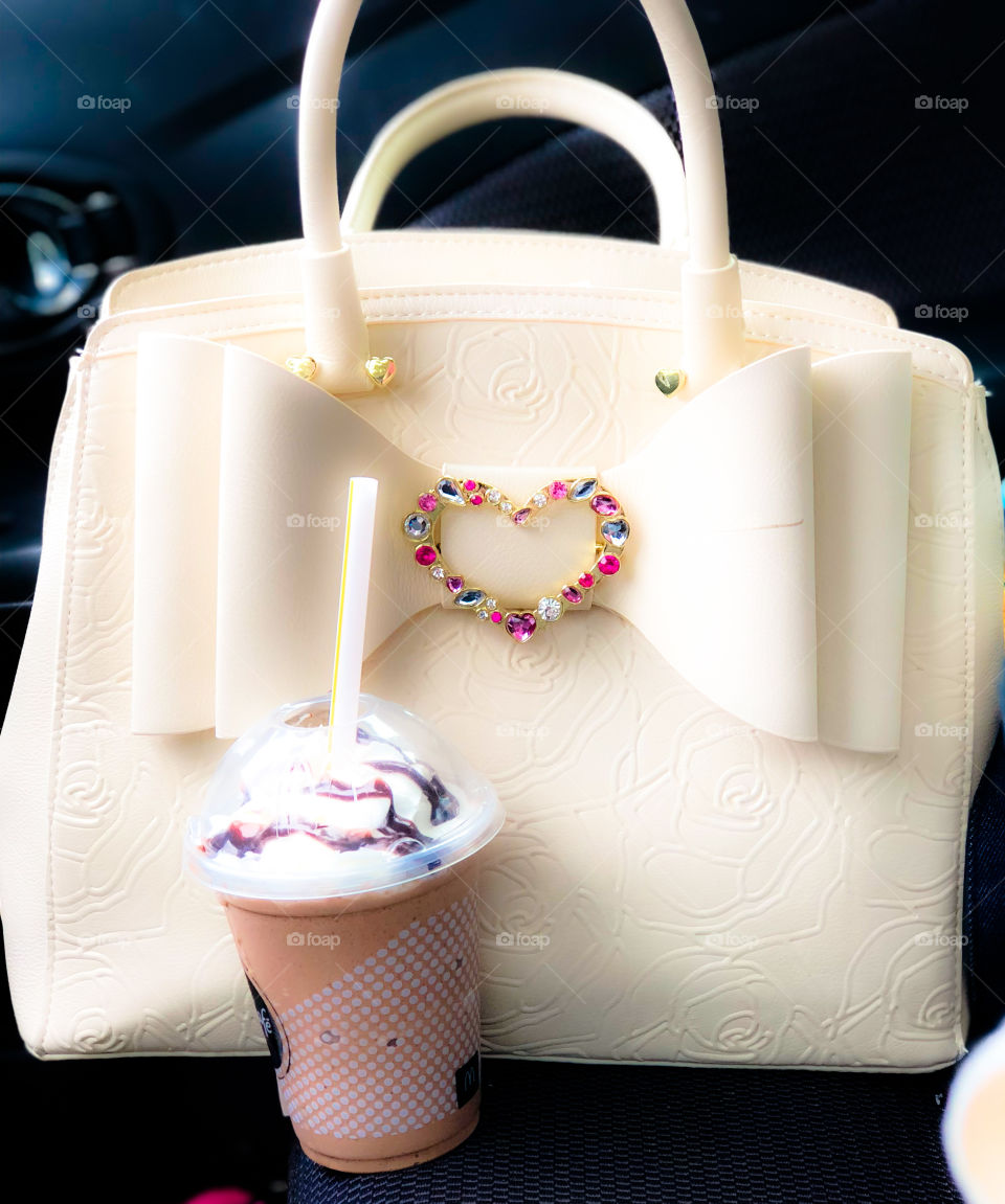 Purses and frappes make me smile :)