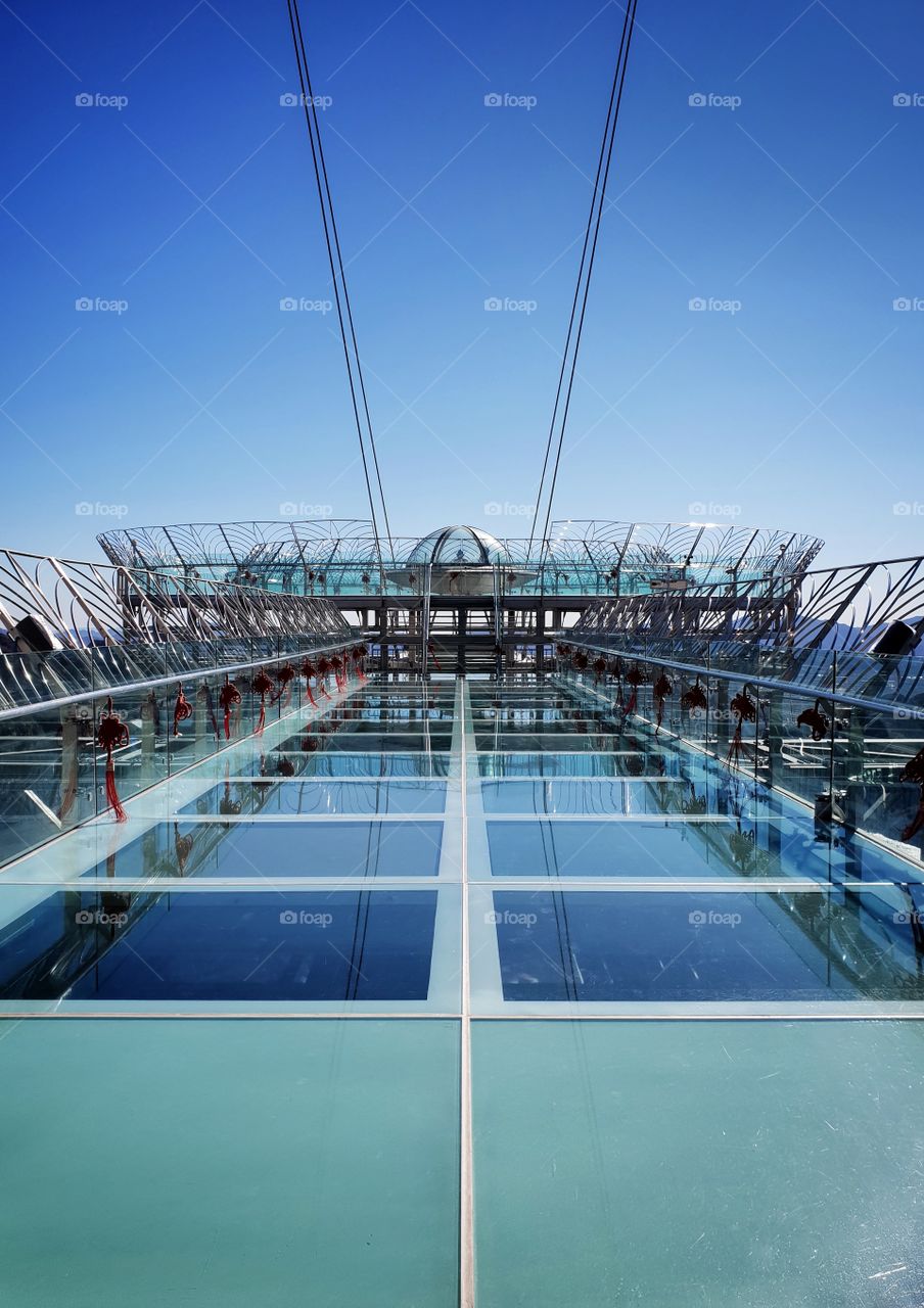 glass platform in pinggu, china