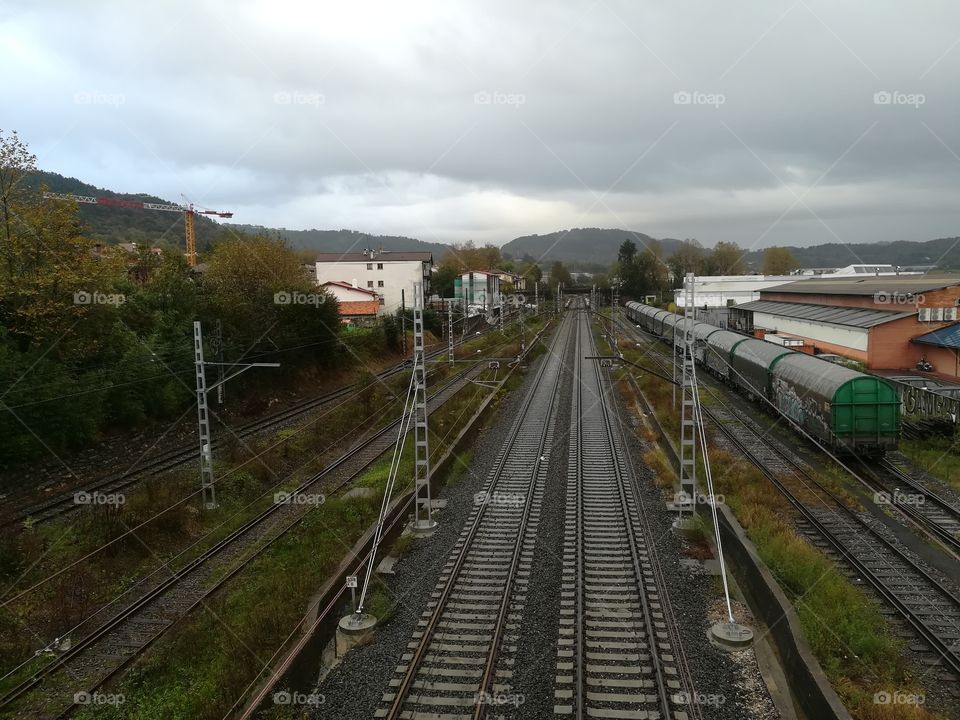 train station fom the top