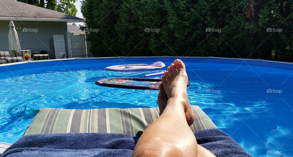 by the pool - Darlene