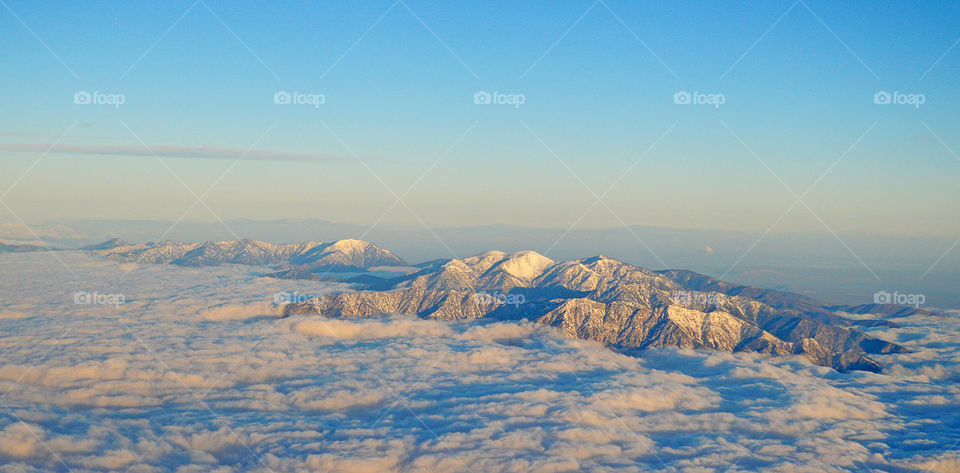 Mountain above the clouds