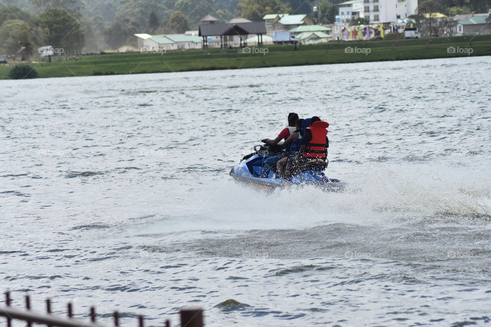 Jet ski mania on #at Gregory's Lake