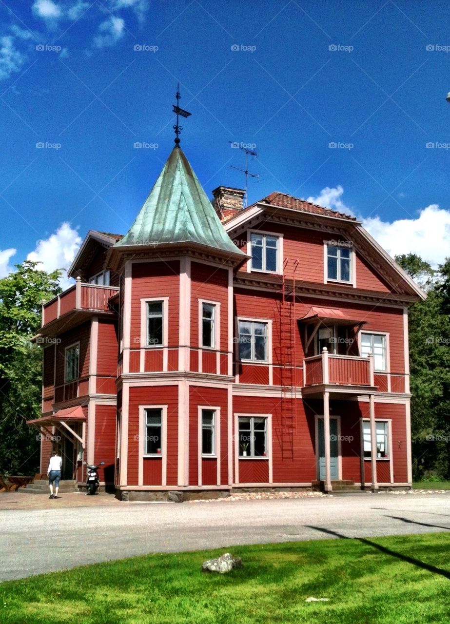 sweden house tower carlsson by lenacarlsson