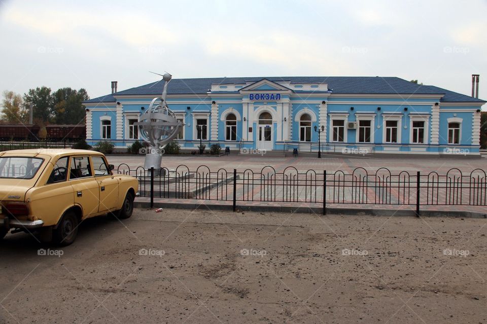 Ukraine train station