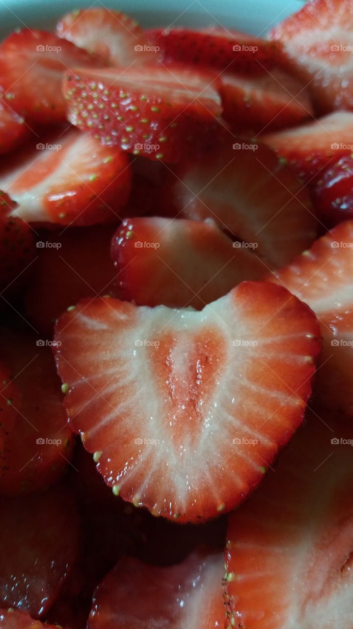 strawberries hearts