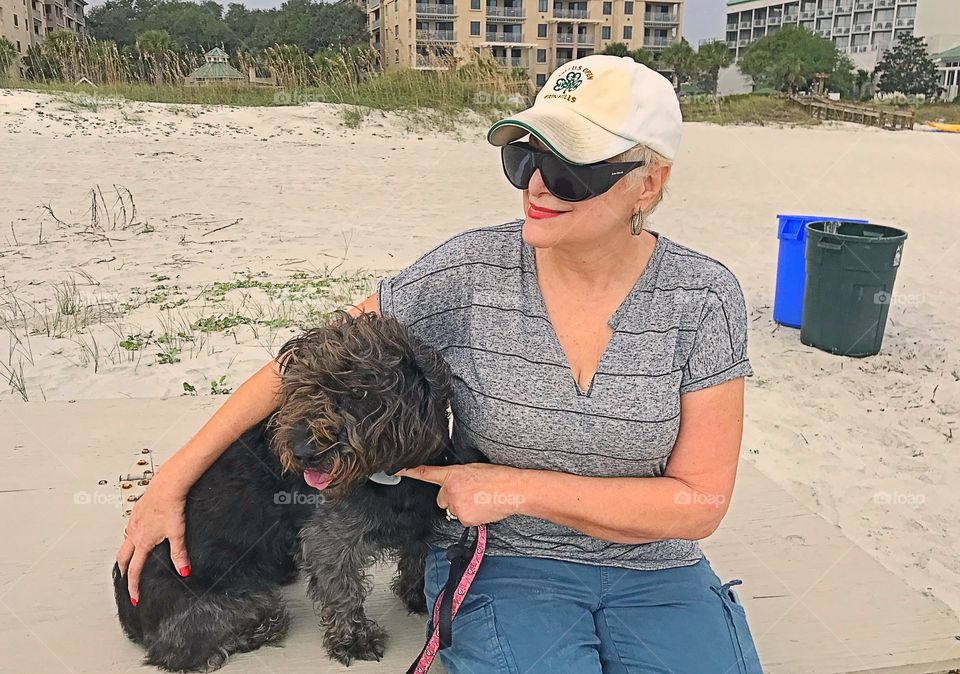 Relaxing on the beach 