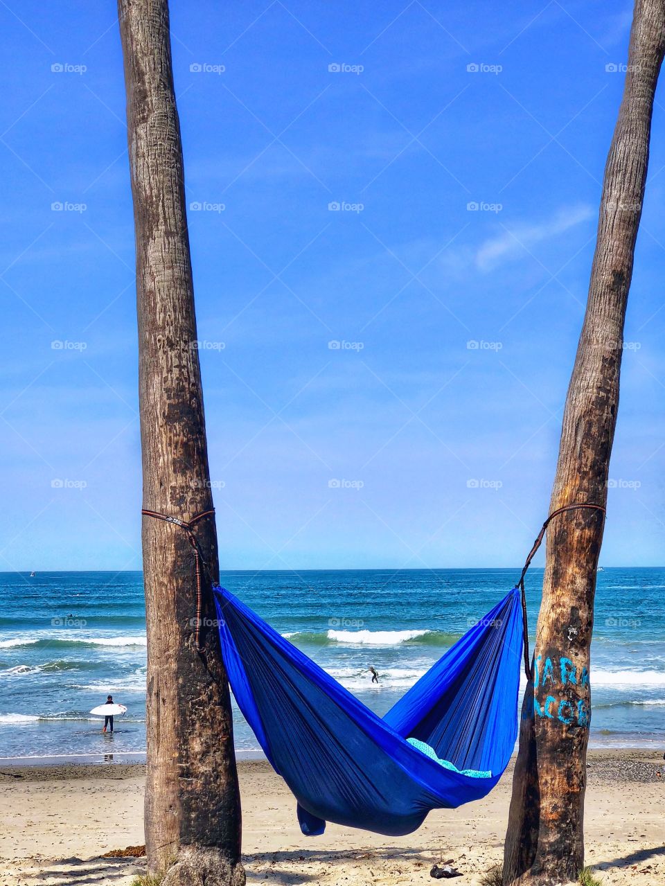 Foap Mission It’s Summertime! Hammock Between Palm Trees on The Coastline of Southern California 🏝