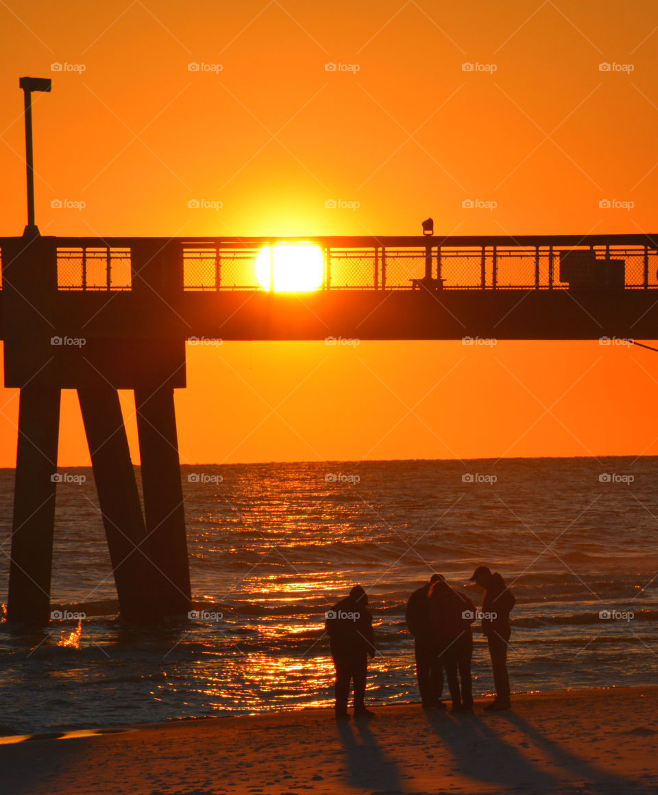 Powerful Sunset! 
This breathtaking sunset captivated everyone dining on the ocean side of the deck!