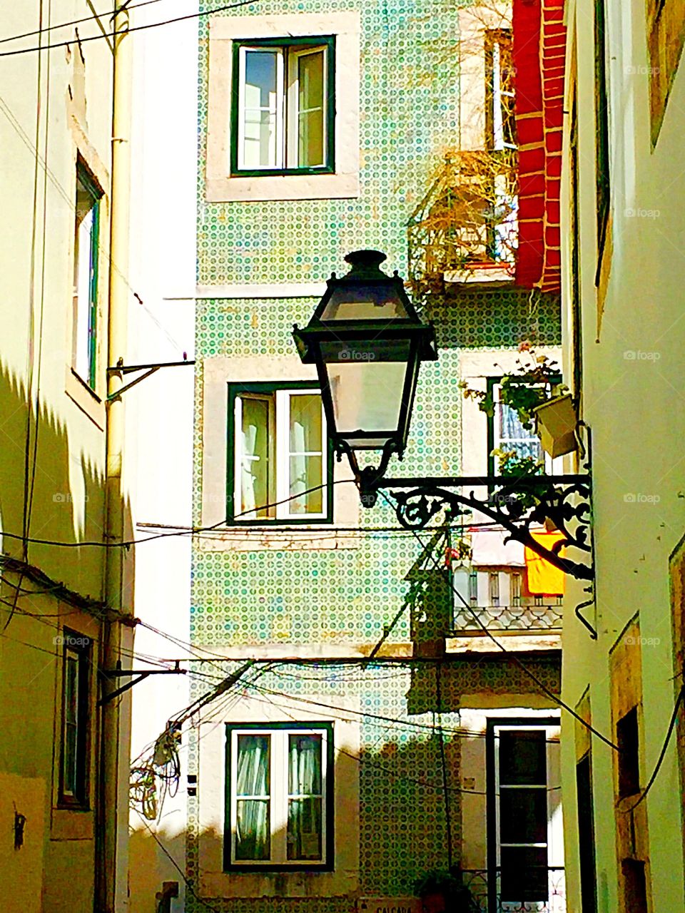 Vibrant coloured houses 