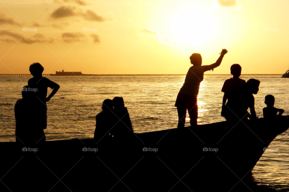 beach sky people summer by javiercorrea15