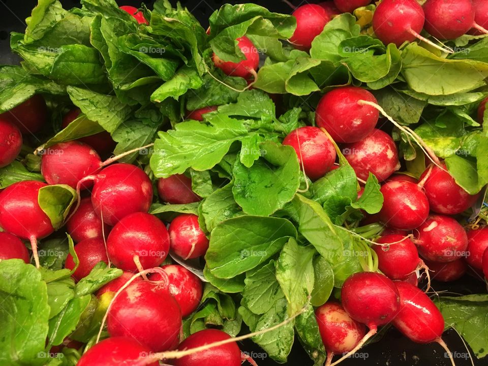 Radishes at the local supermarket