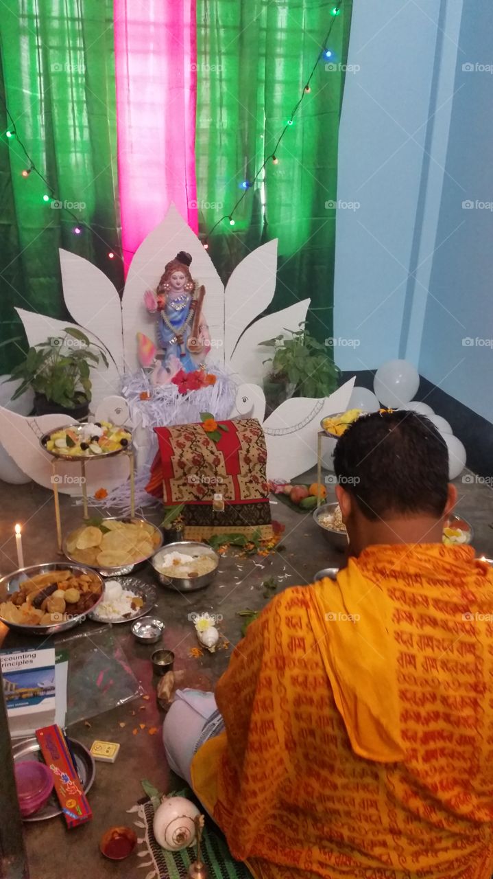 Goddess Devi Saraswait Puja