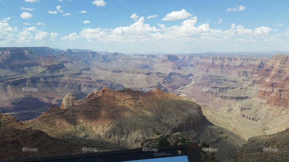 A view of the Grand Canyon