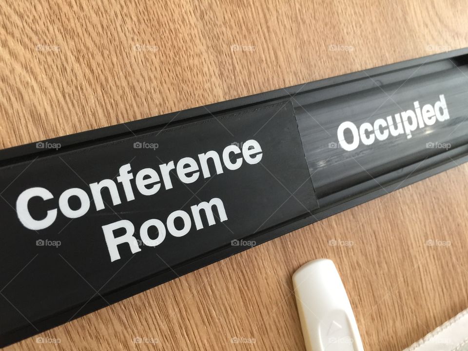 Sign Conference Room Occupied 