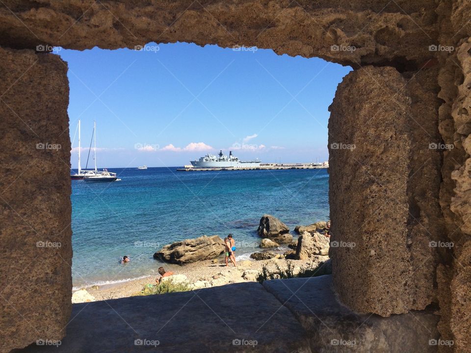 Scenic view of beach