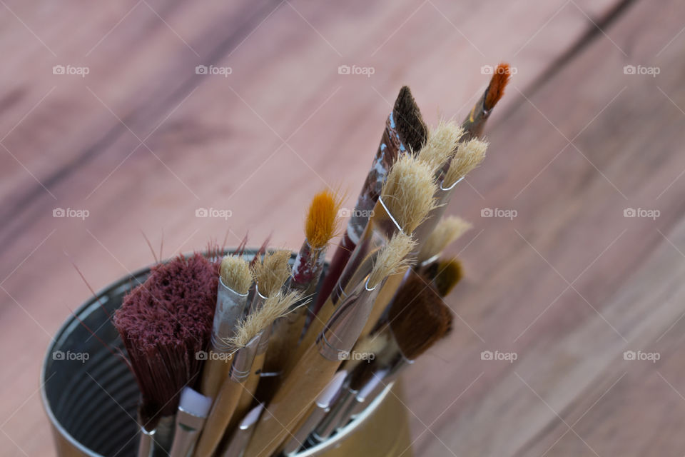 Paintbrush in container