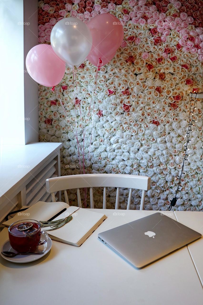 Workplace for a girl