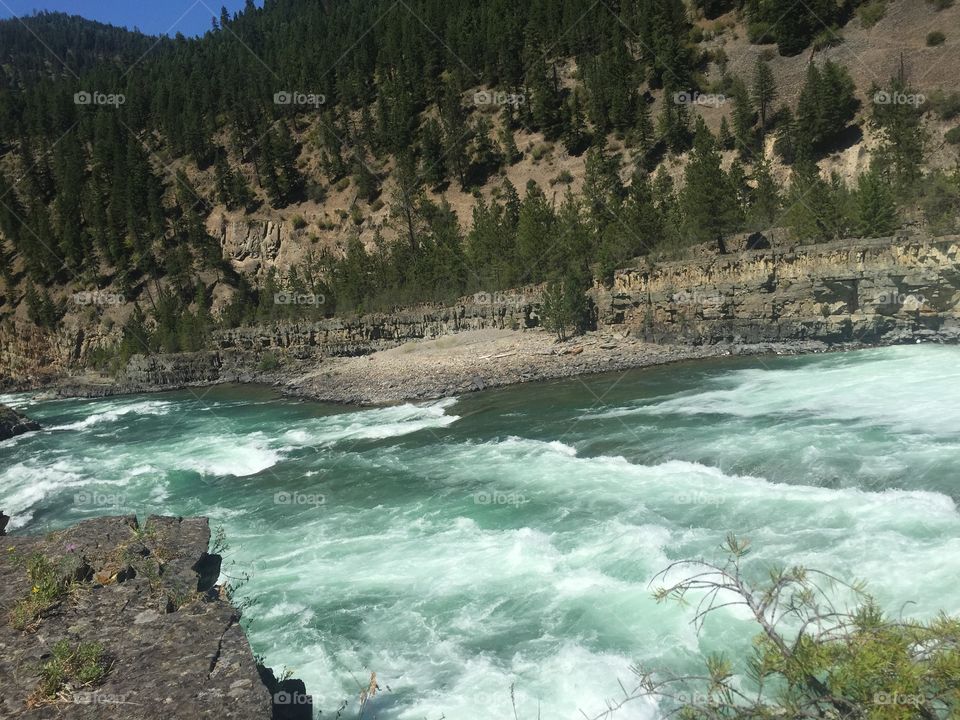 View of waterfall