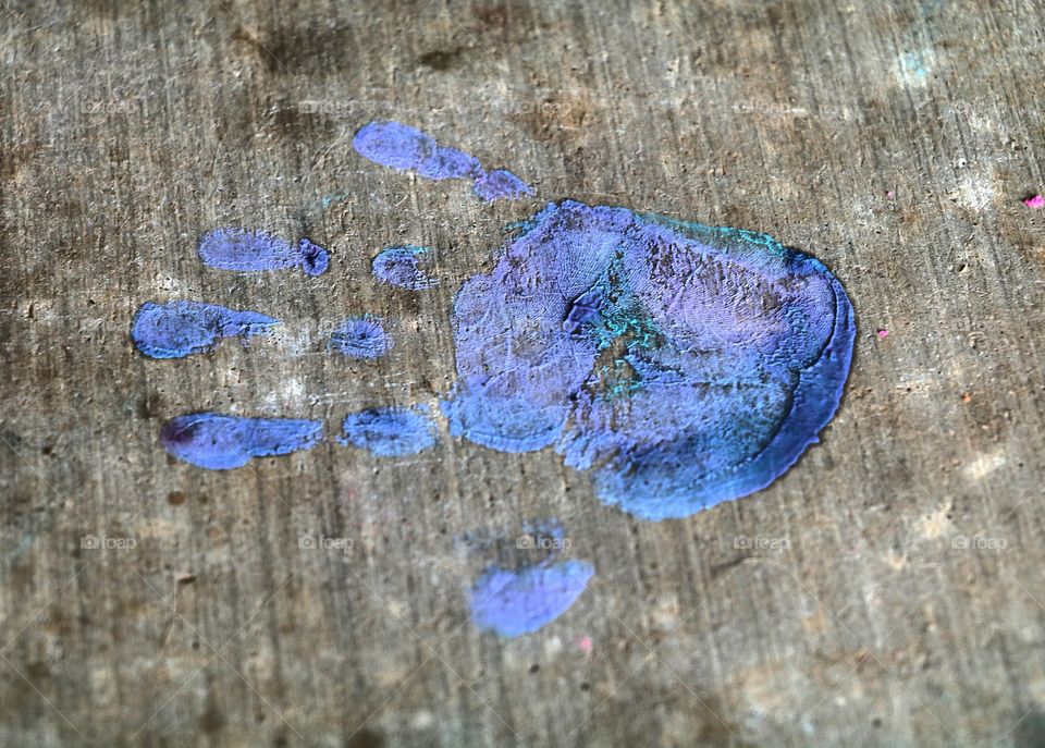 painted handprint