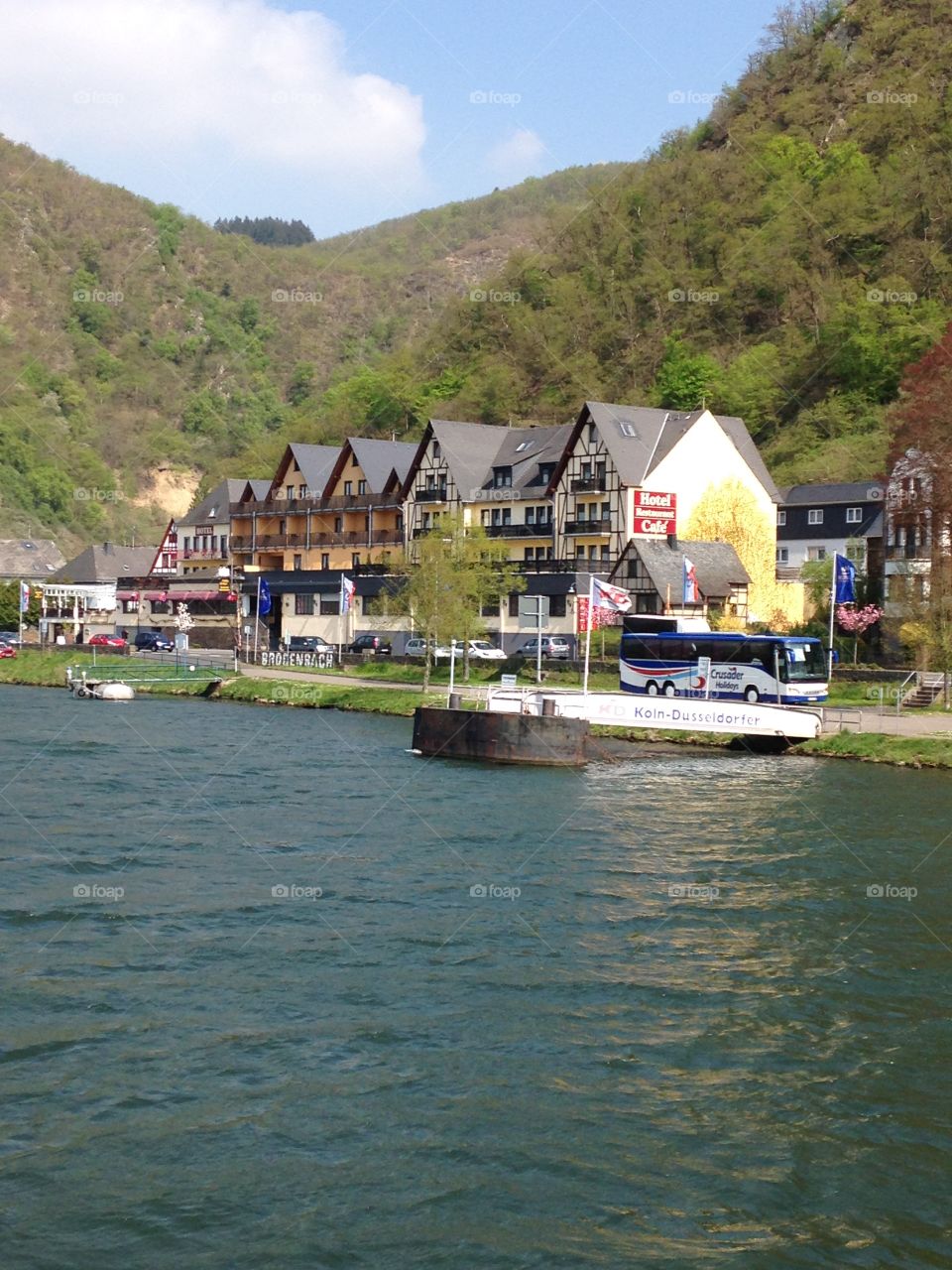 Mosel River Germany. Mosel River Brodenbach Germany