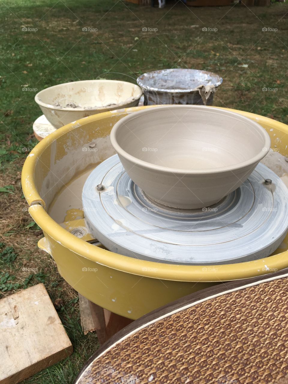 Clay wheel demonstration 