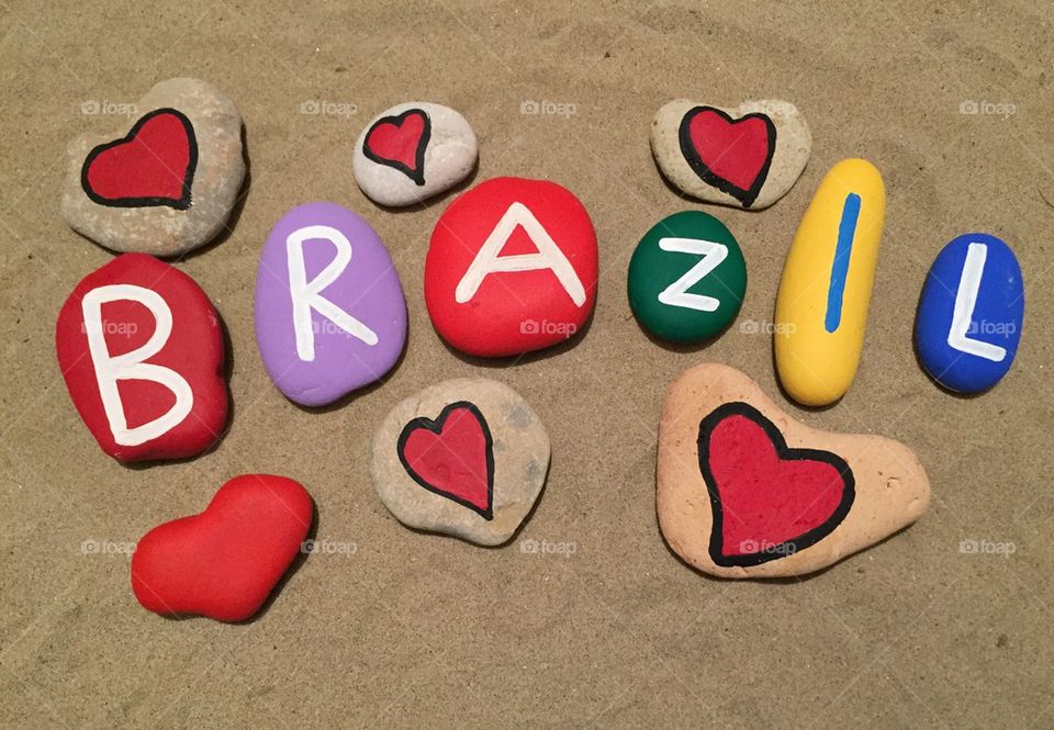 Brazil my love, stones composition