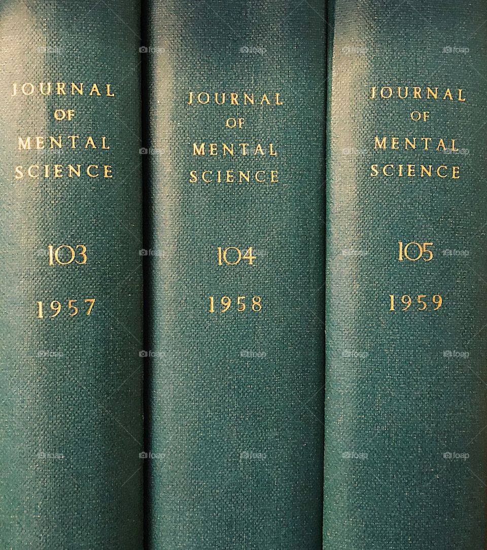 Three medical journals of mental science 