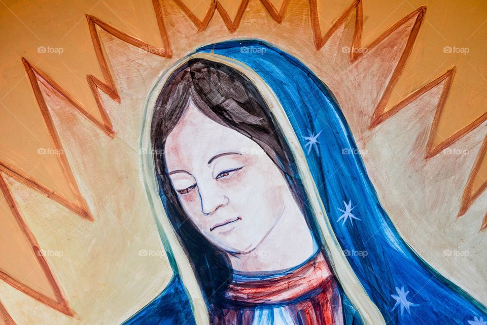 Mural Virgin of Guadeloupe