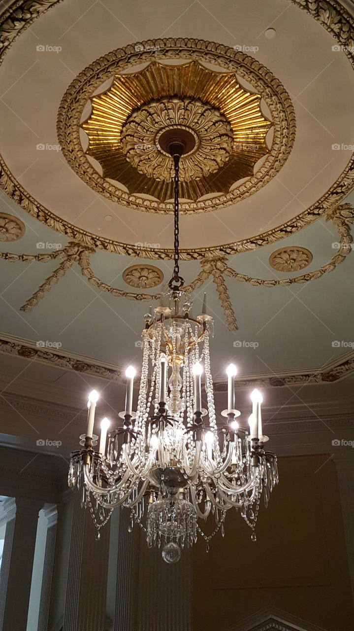 Chandelier, Lamp, Decoration, Gold, Candle