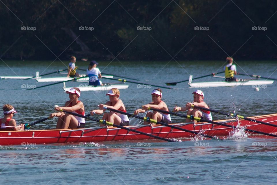 Rowing Competition In Sursee,Luzern