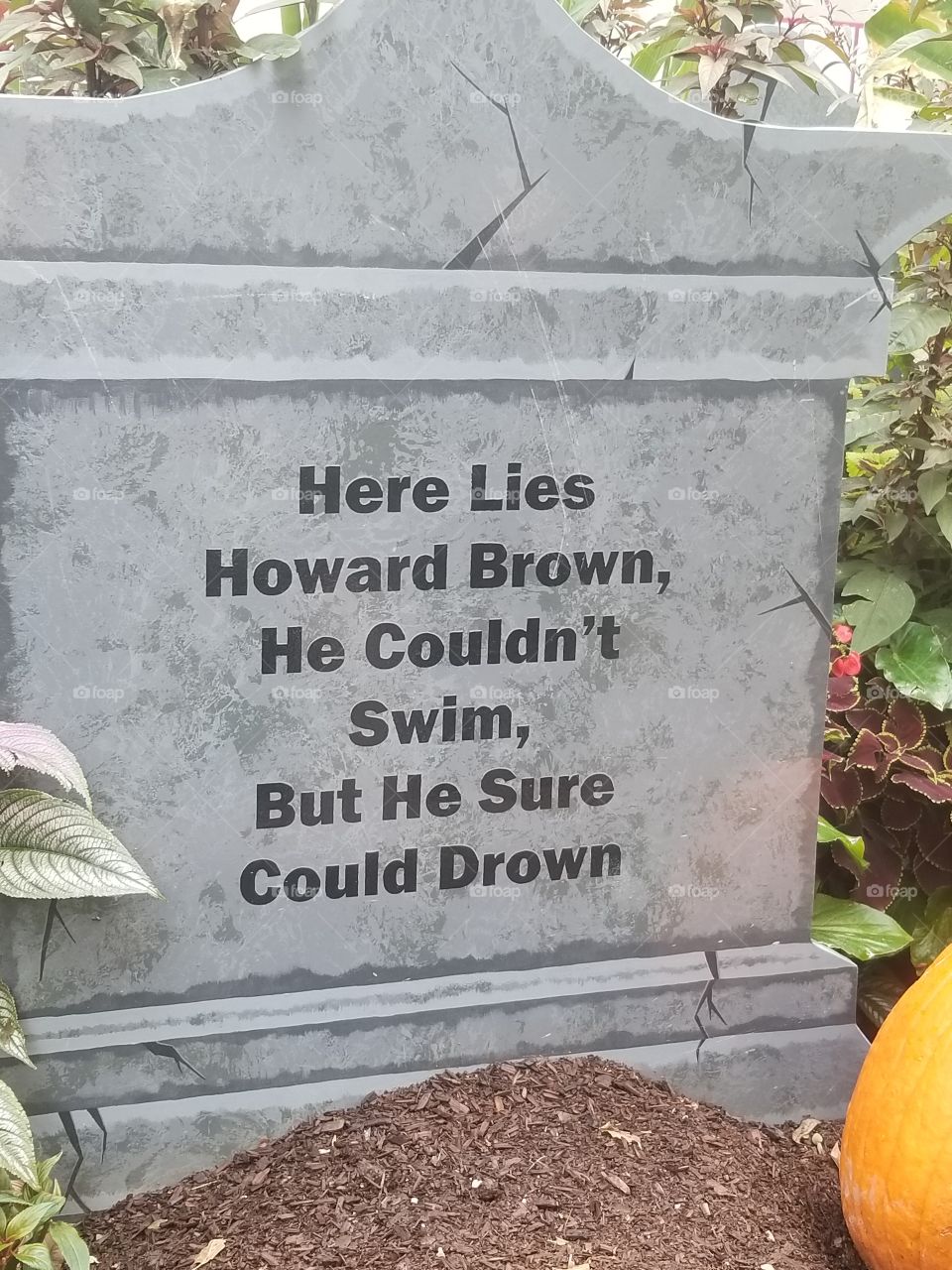 funny Halloween headstone