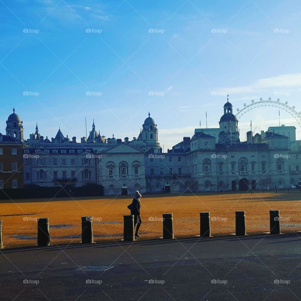 London on a  crispy cold morning