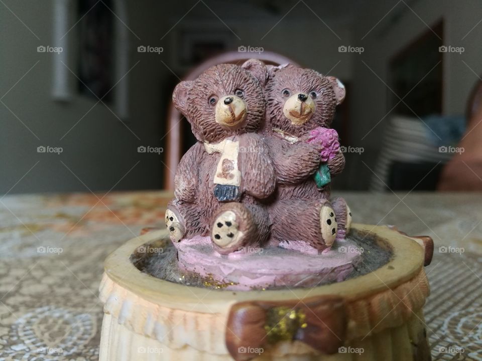 showpiece of teddy bears