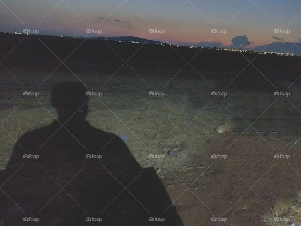 Spontaneous photo after sunset