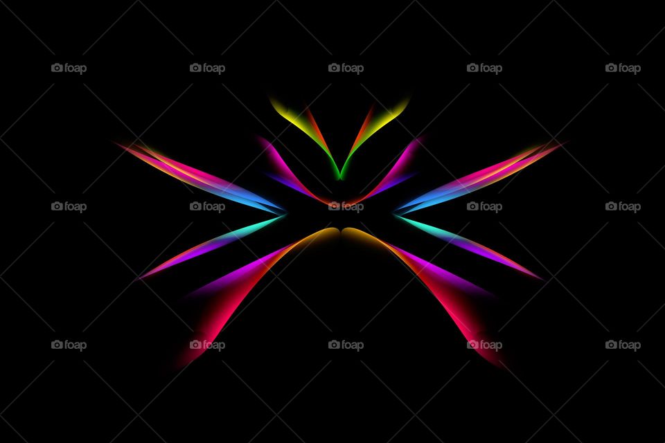 Colorful shape psychedelic minimalist design trippy stuff