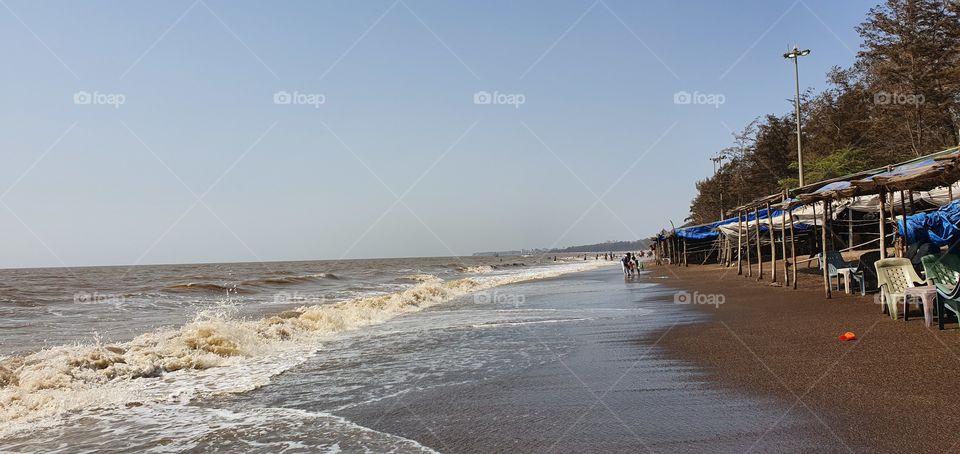 jampore beach, daman, gujarat, india