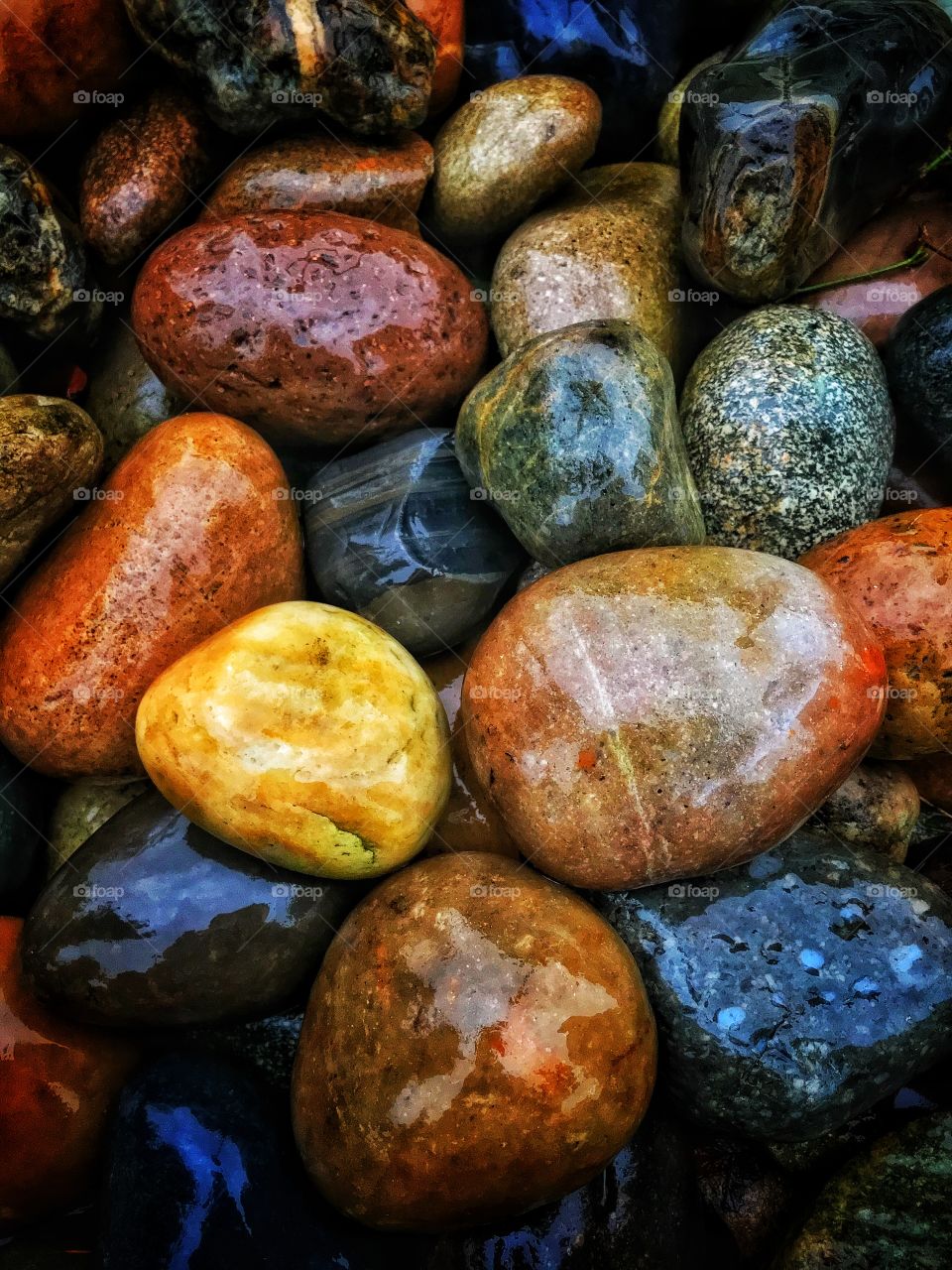 Stones in the rain