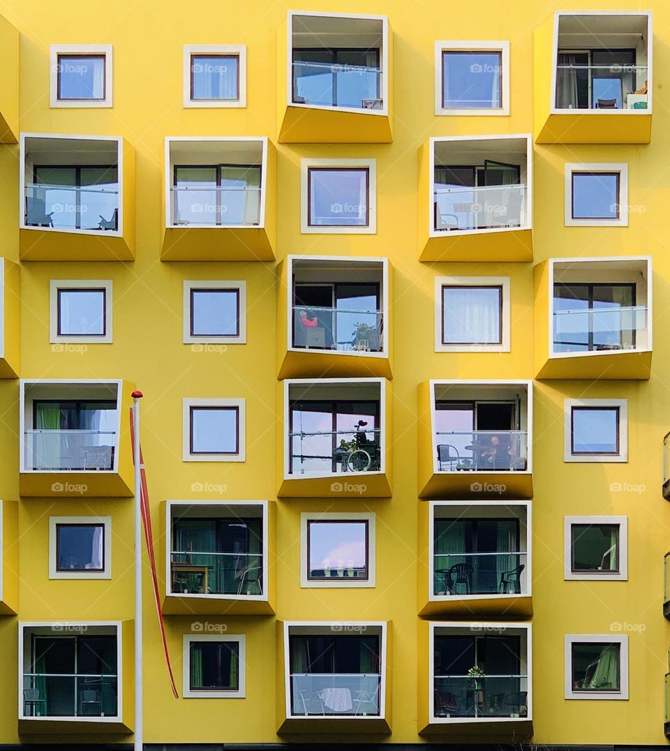 yellow building