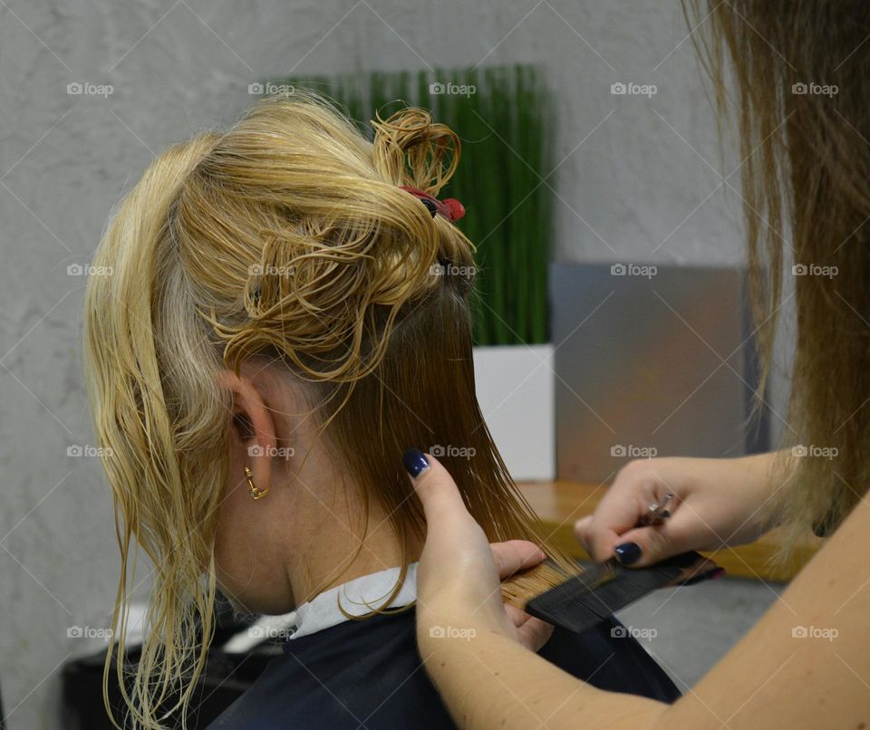 woman hairdresser, salon