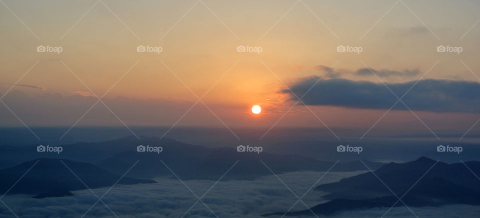 Sunrise in Nepali Himalayas 