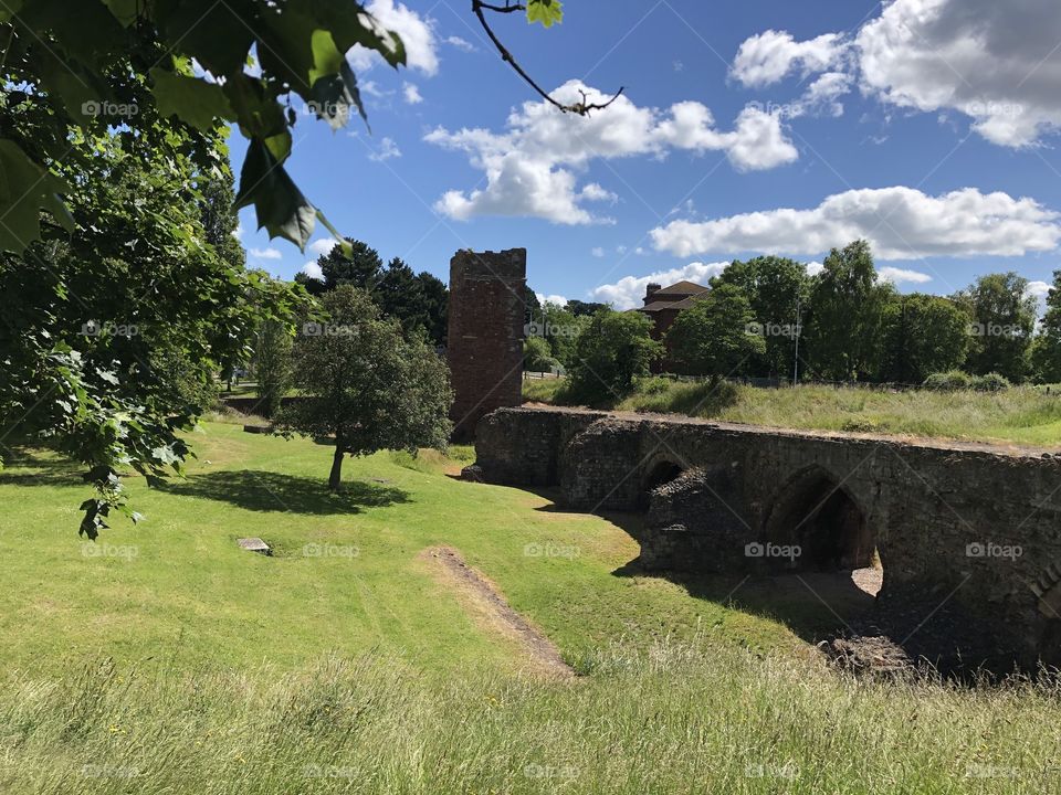 View from the edge of Exeter in Devon on a glorious summer sunshine morning, June 2019