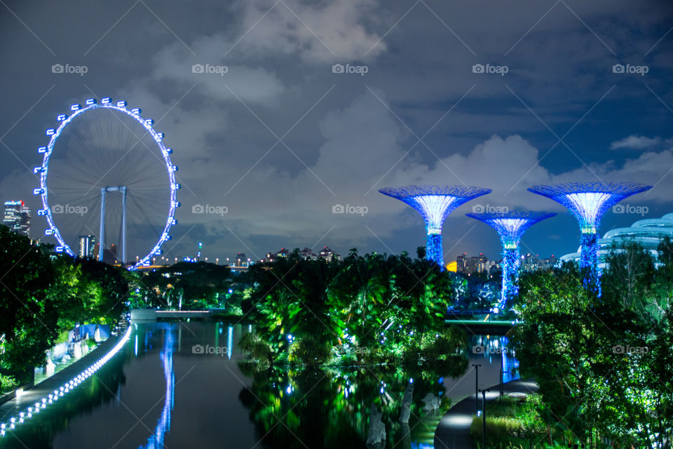 Gardens by the bay in Singapore 