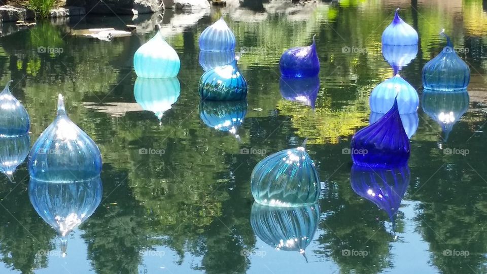 Blue Balls of Glass