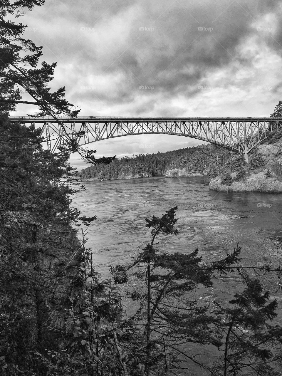Deception Pass Bridge from Whidbey Island to Fidalgo Island 
