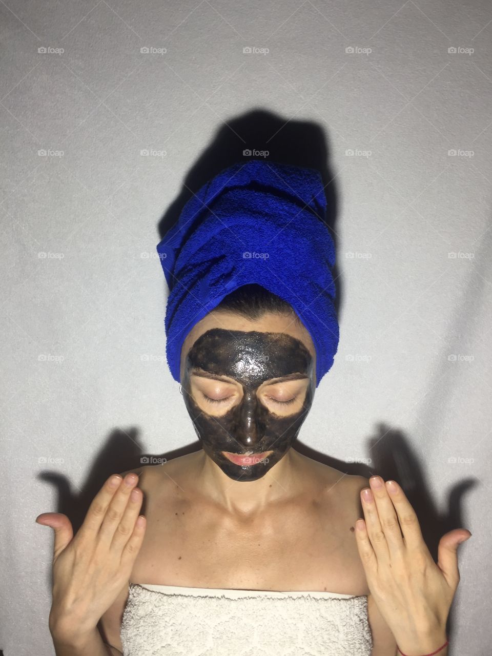 Beauty routine black mask