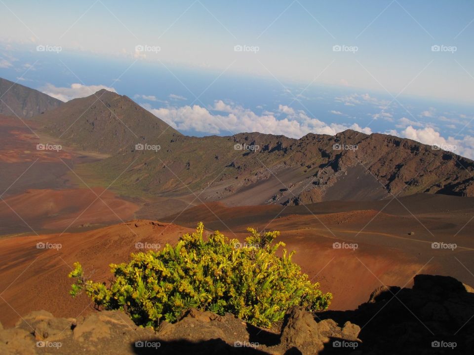 Scenic view of mountains