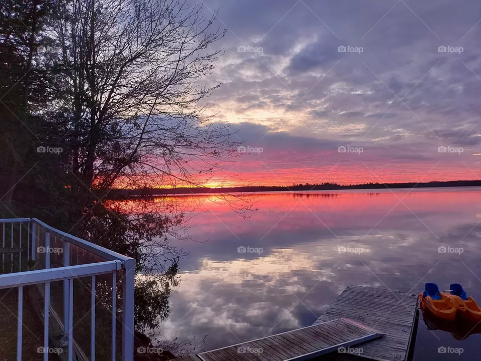 Dusk on the lake