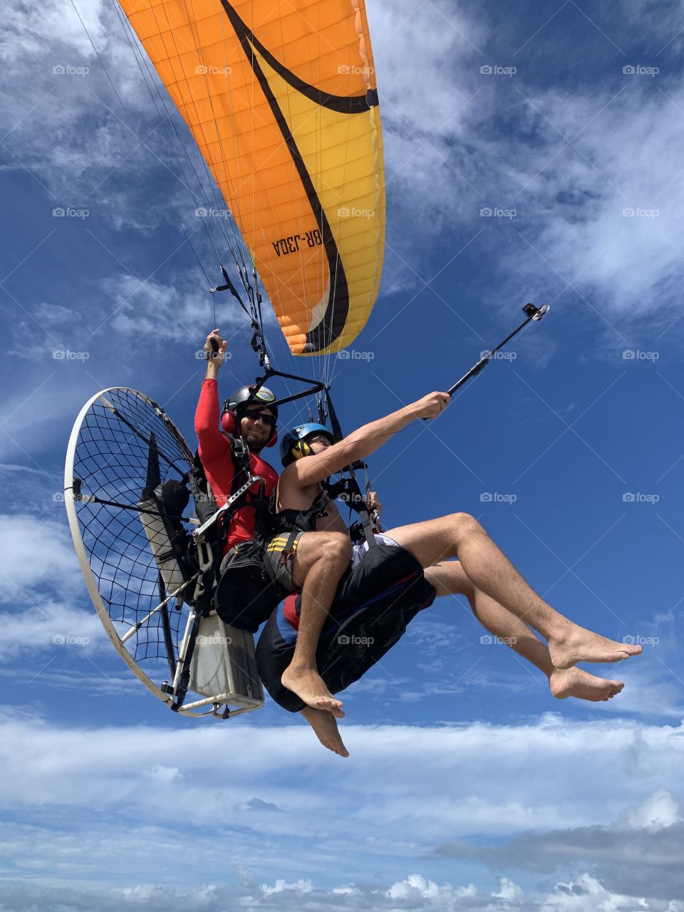 Paraglider on the beach 