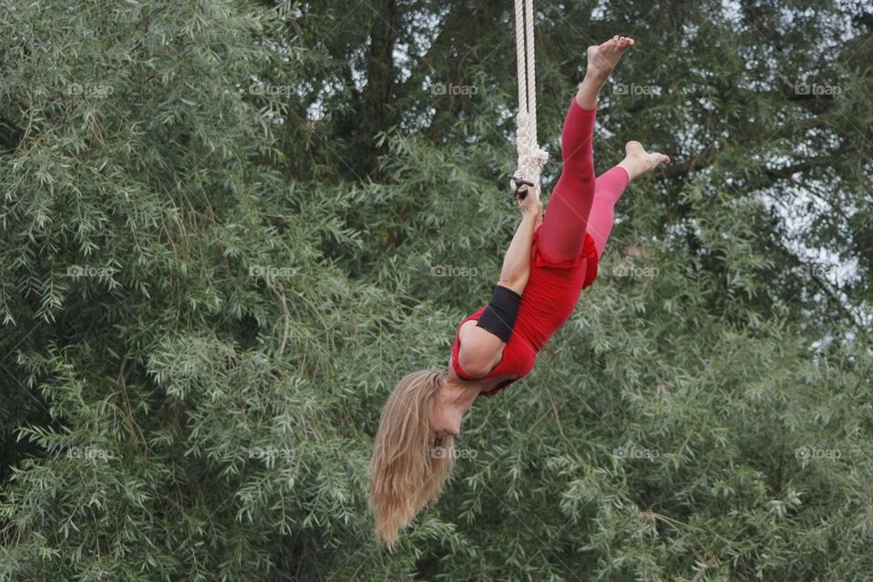 Girl Doing Acrobacy Tricks